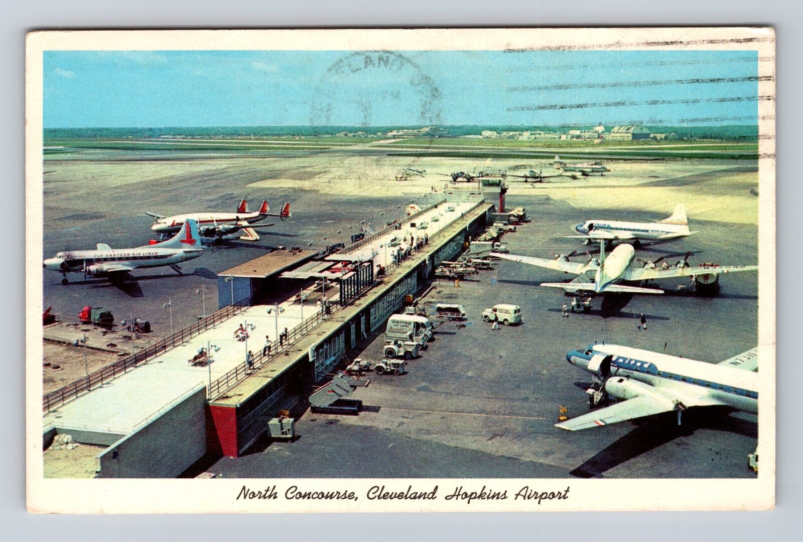 Cleveland OH-Ohio, Cleveland Hopkins Airport, Antique Vintage c1962 Postcard