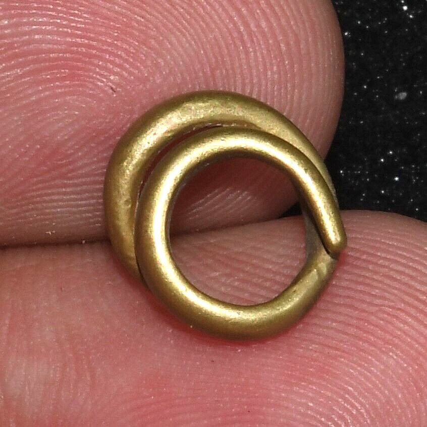 Large Genuine Ancient Early Roman Solid Gold Earring Circa 1st Century AD