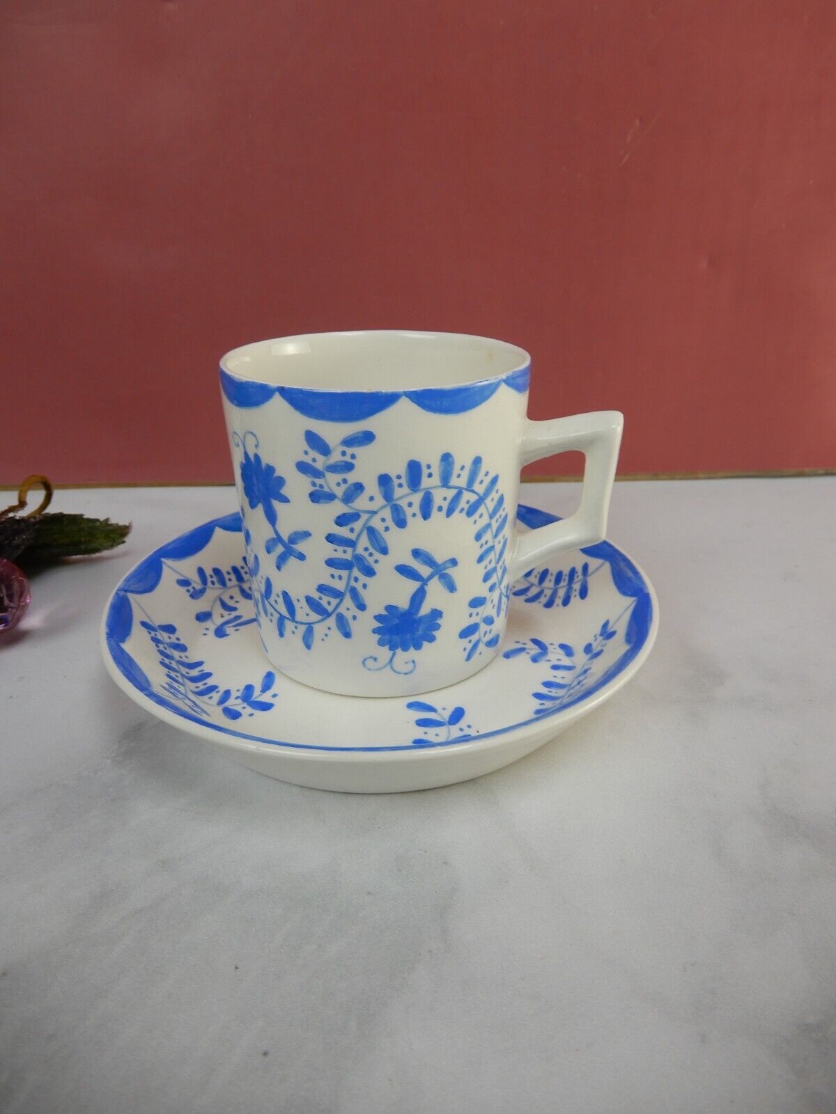 Vintage Bassanello Italy Demitasse Expresso Cup and Saucer