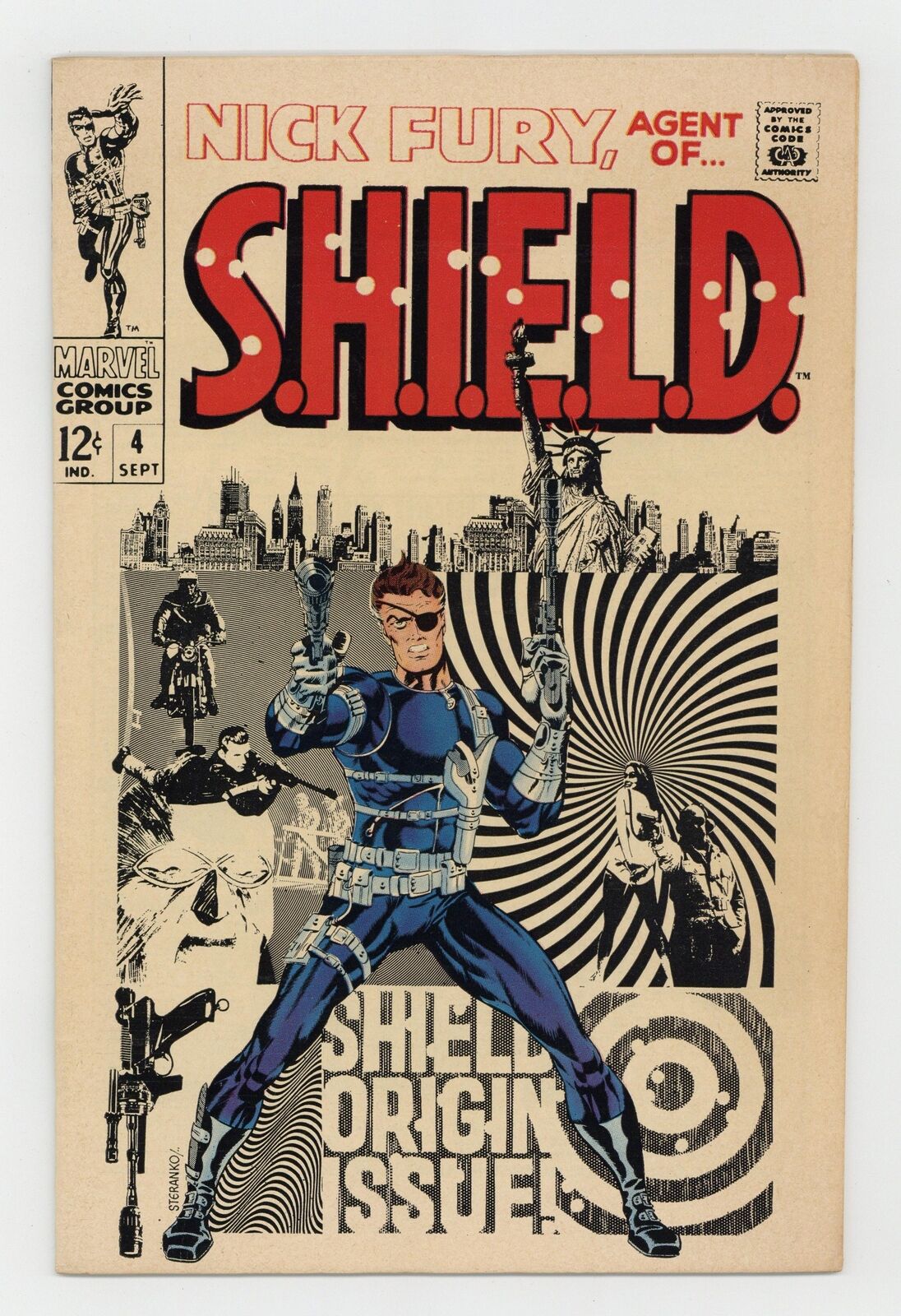 Nick Fury Agent of SHIELD #4 VG+ 4.5 1968