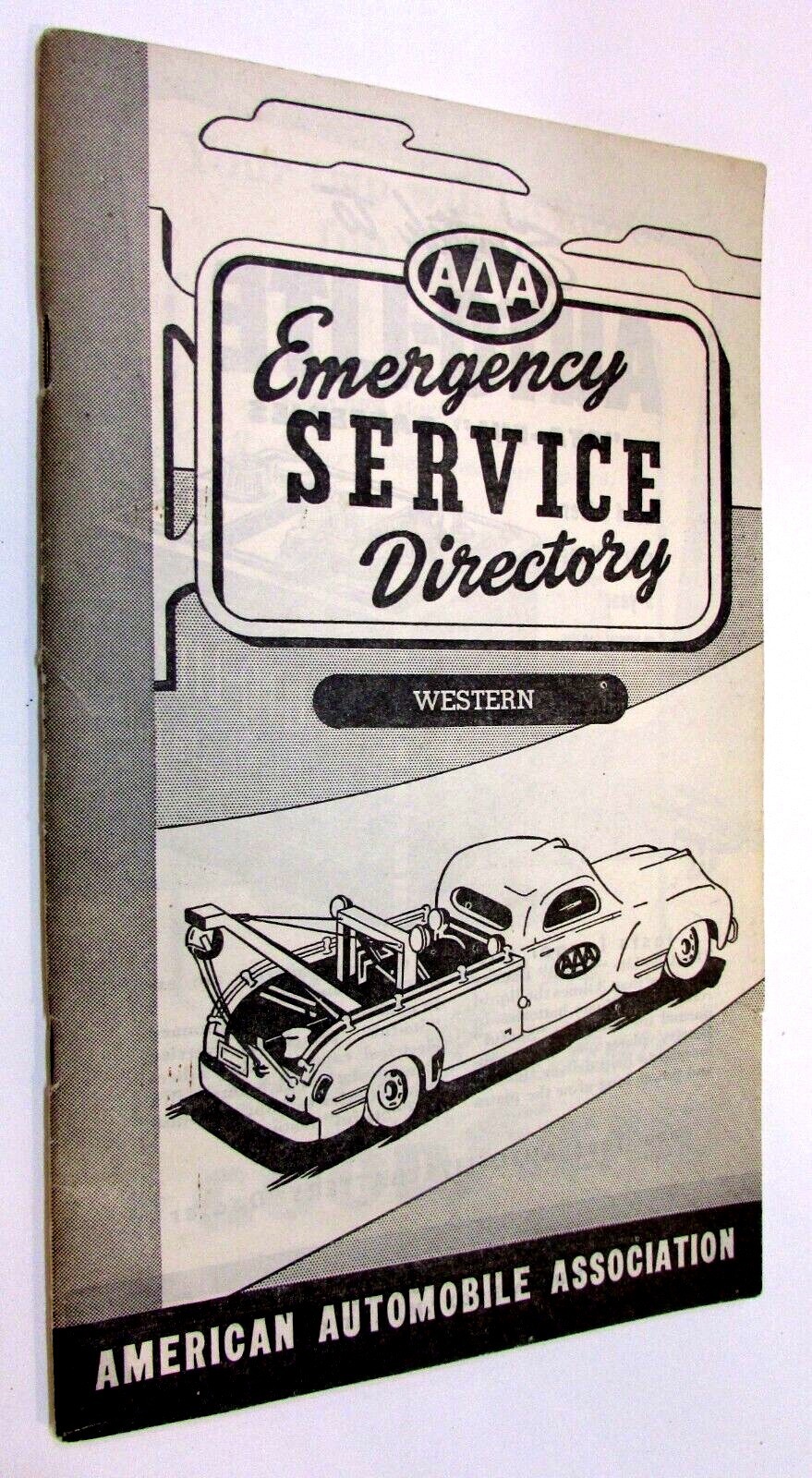 Old 1949 AAA Emergency Service Directory Western USA Region Vintage Booklet