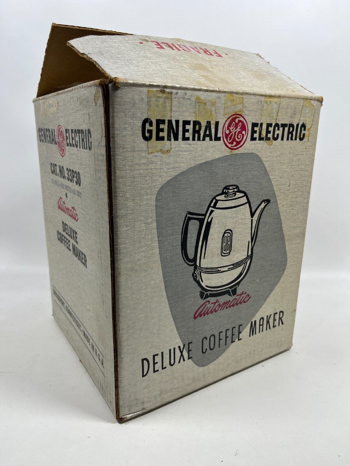 GENERAL ELECTRIC Deluxe Coffee Maker Automatic GE 33P30 Perculator Pot Belly NEW