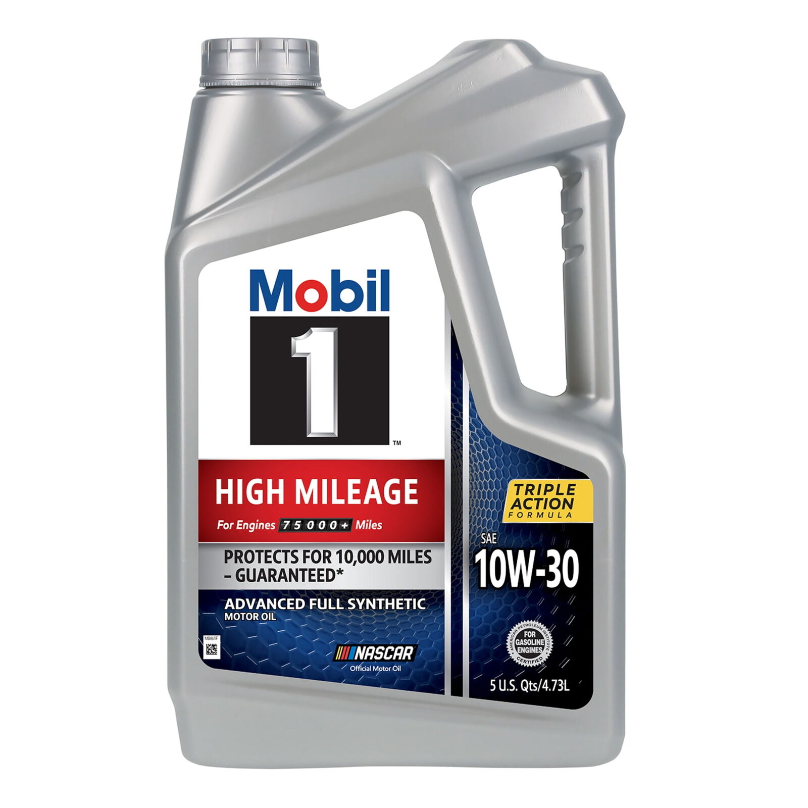 High Mileage Full Synthetic Motor Oil 10W-30, 5 Qu