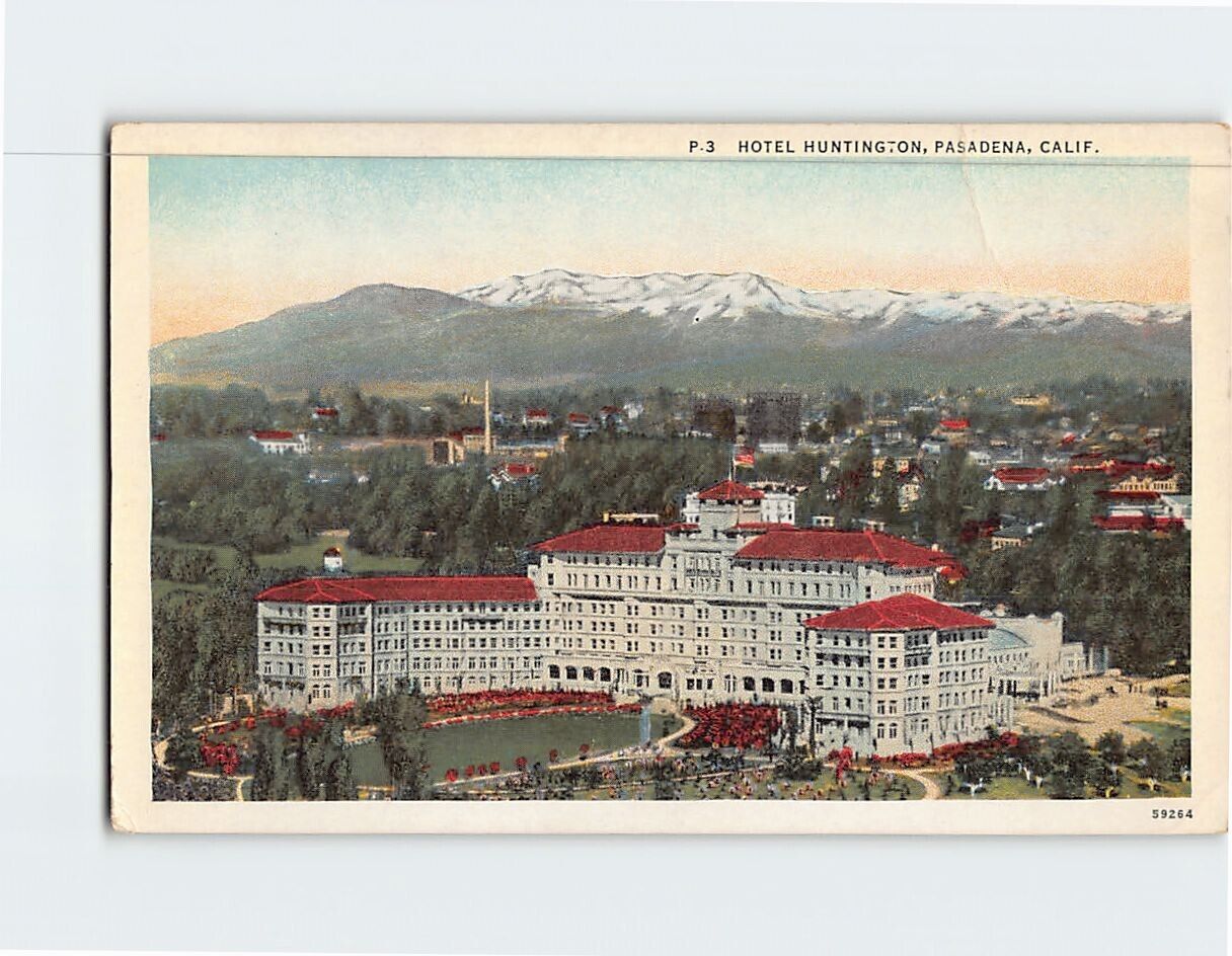 Postcard Hotel Huntington Pasadena California USA