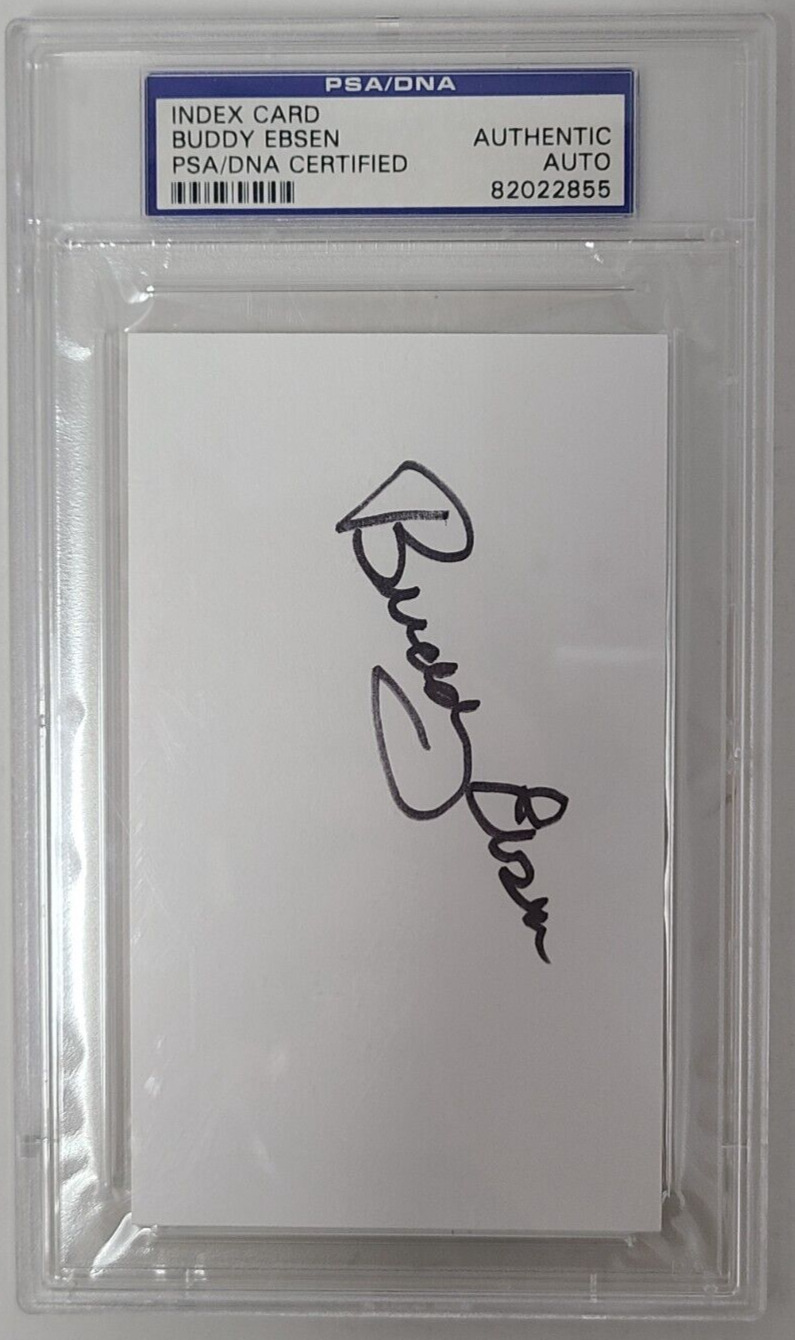 Buddy Ebsen Autographed Index Card PSA DNA Certified