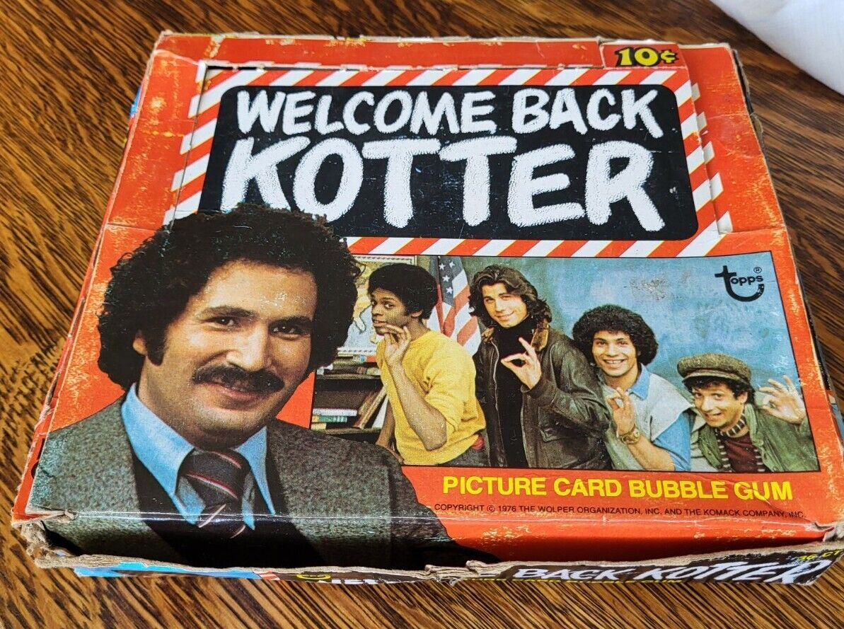 1976 Welcome Back Kotter TOPPS Wax Pack EMPTY BOX In Nice Condition