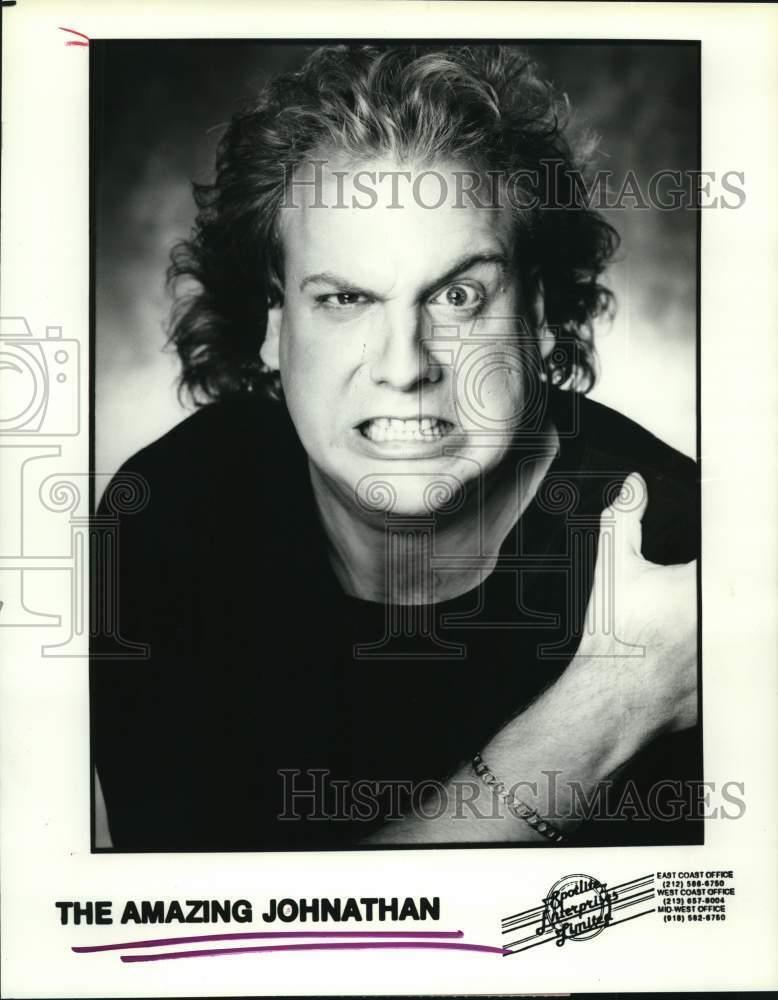 1989 Press Photo The Amazing Jonathan, comedian entertainer - hcp18817