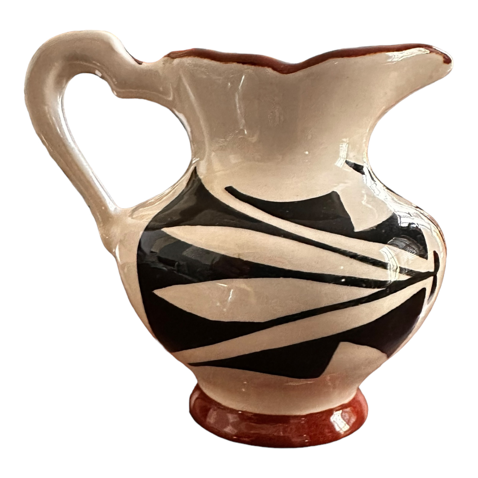 Authentic Acoma Pueblo New Mexico Pottery Mini Pitcher Signed by Artist 3\