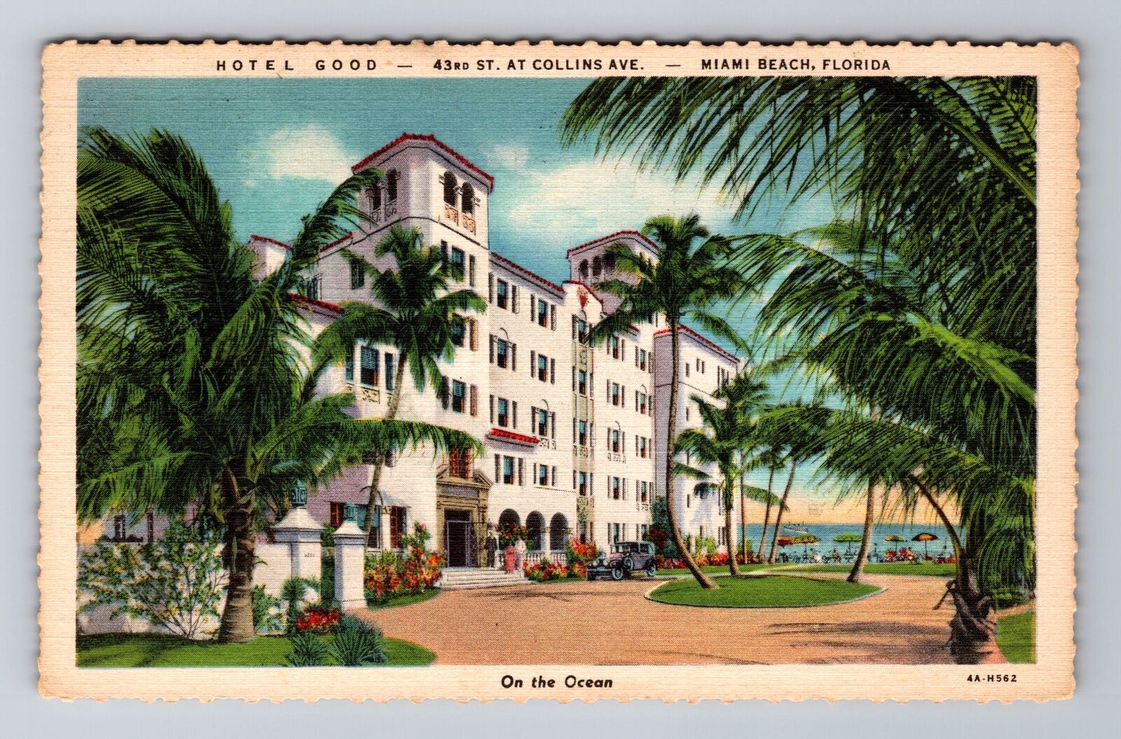 Miami Beach FL-Florida, Hotel Good, Advertising, Vintage c1934 Souvenir Postcard