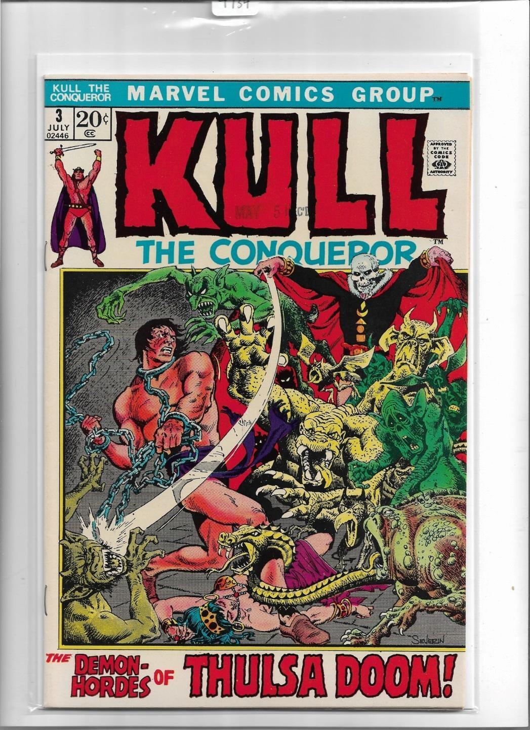 KULL, THE CONQUEROR #3 1972 NEAR MINT- 9.2 4734
