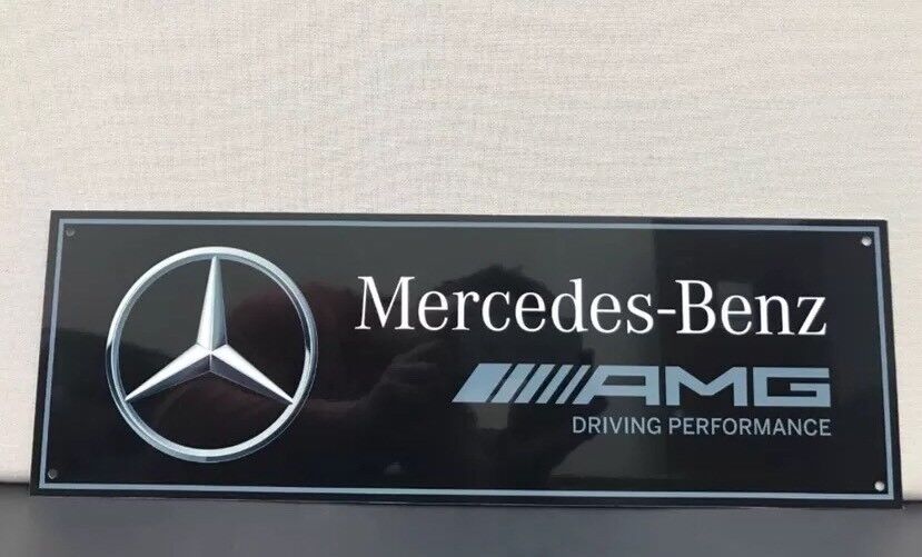 Mercedes Amg Reproduction Racing Garage Sign