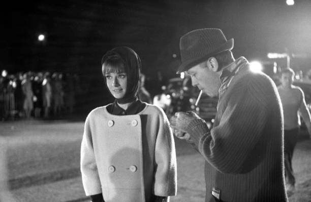Audrey Hepburn and William Holden filming 'Paris When It Sizzl- 1962 Old Photo