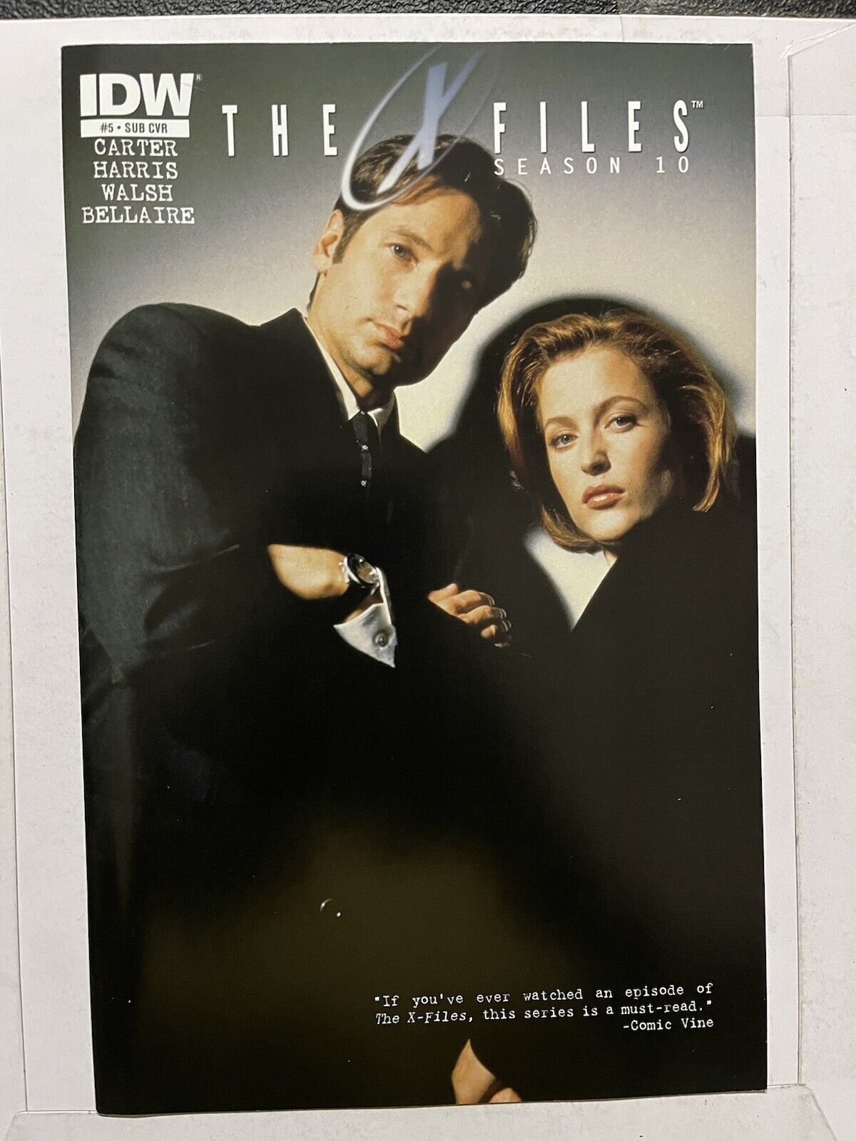THE X FILES SEASON 10 #5 Sub Cover Variant NM (IDW 2013) Photo Cover