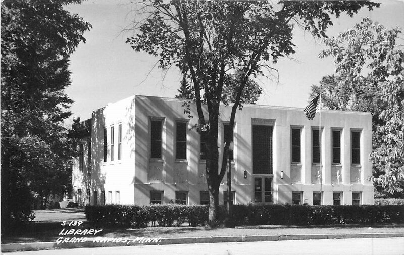 Cook Grand Rapids Michigan Library RPPC Photo Postcard 20-2704