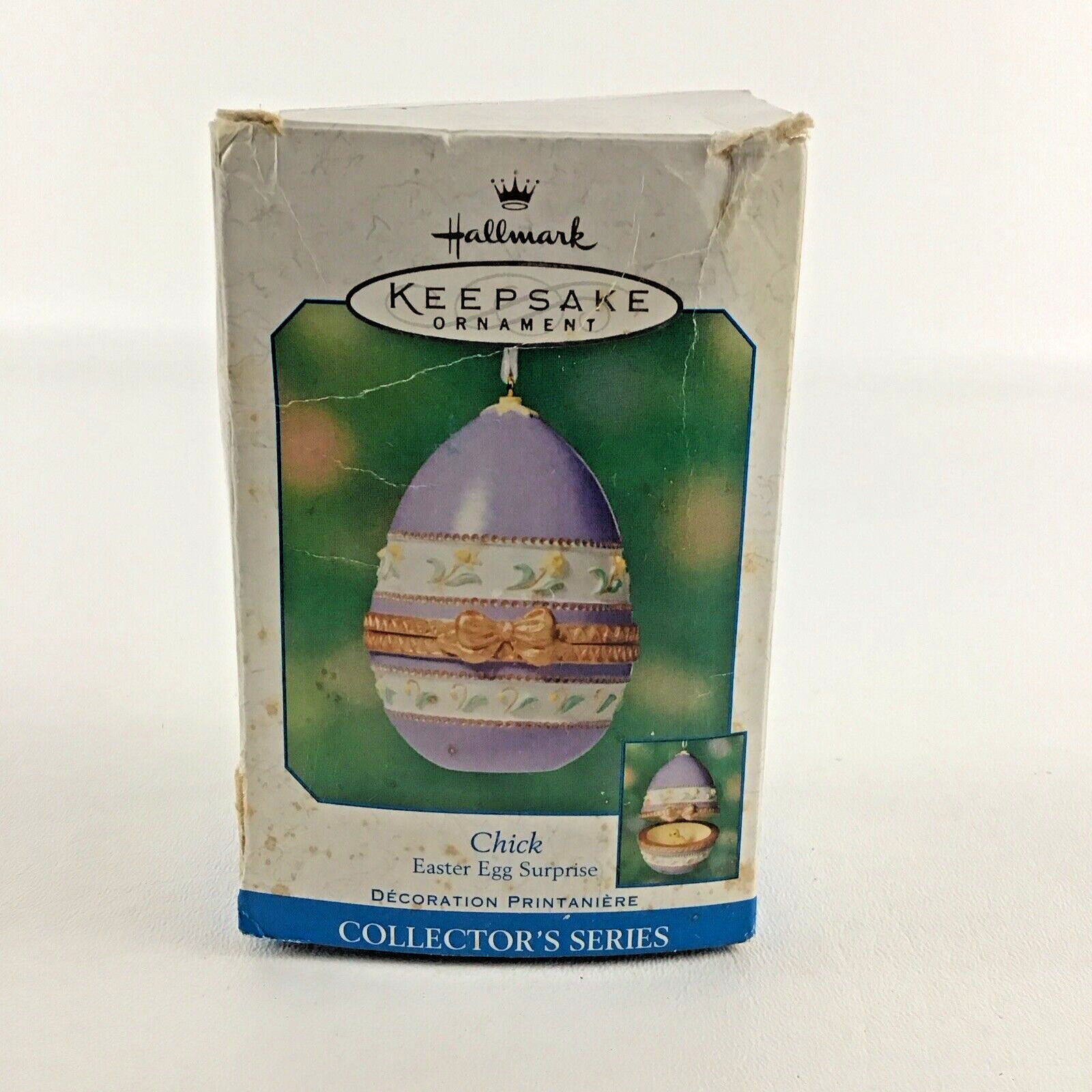 Hallmark Keepsake Ornament Easter Egg Surprise Chick Fine Porcelain Vintage 2001