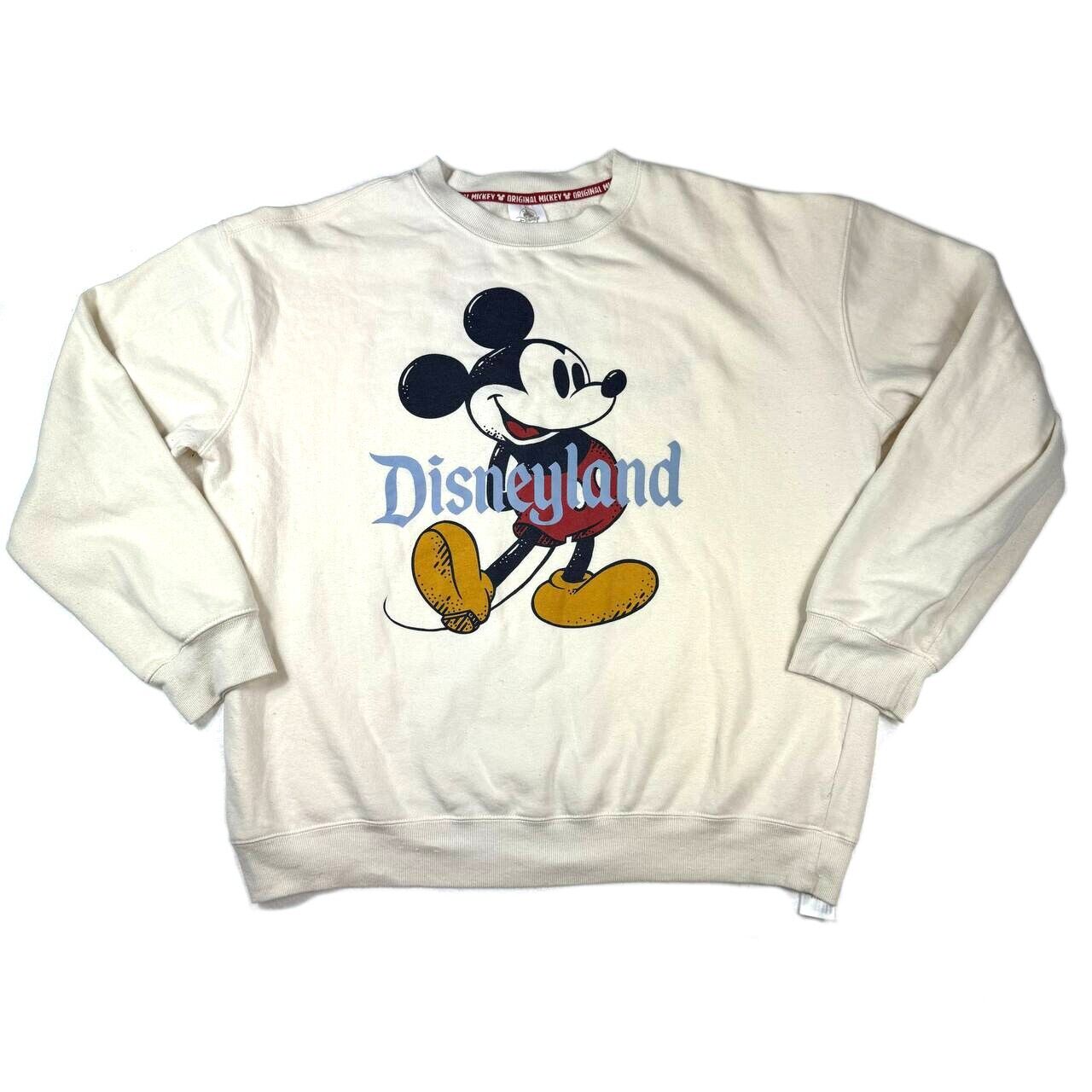 Disney Parks Disneyland Classic Mickey Mouse Pullover Sweatshirt Size Large