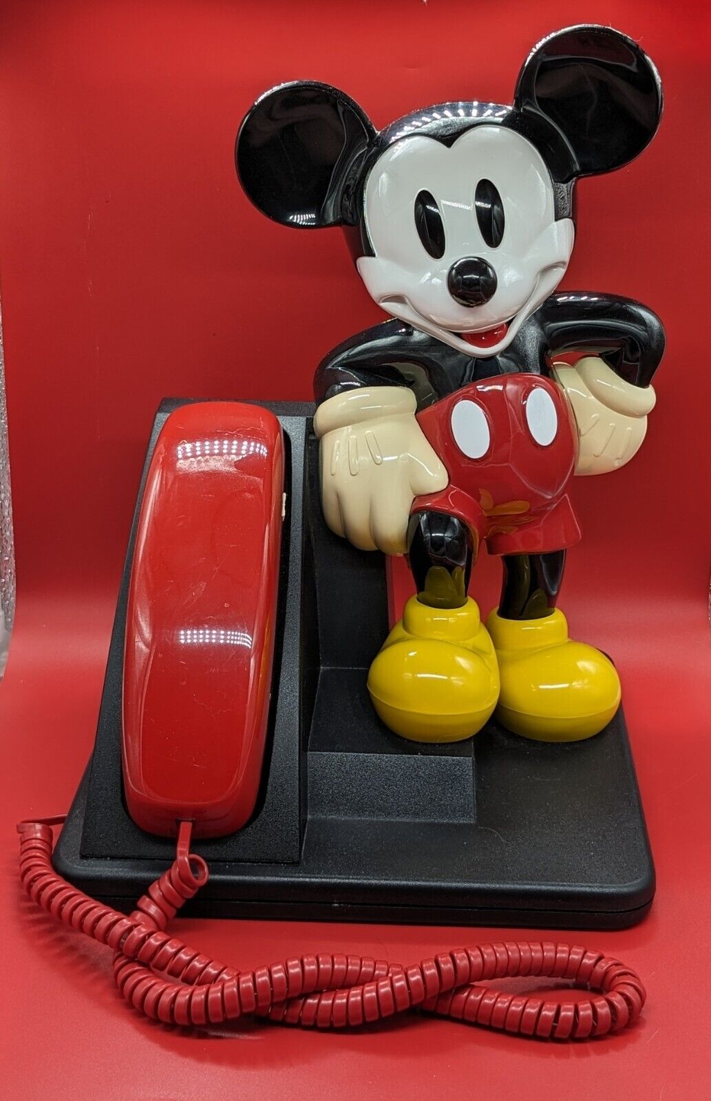 Vintage 1990's Mickey Mouse Corded Land Line Touch Tone Phone AT&T Disney