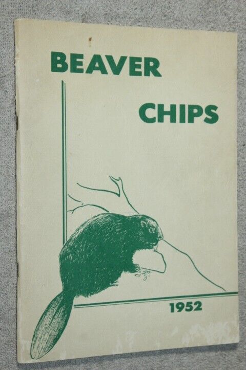 1952 Beaverton High School Yearbook Annual Beaverton Michigan MI - Beaver Chips