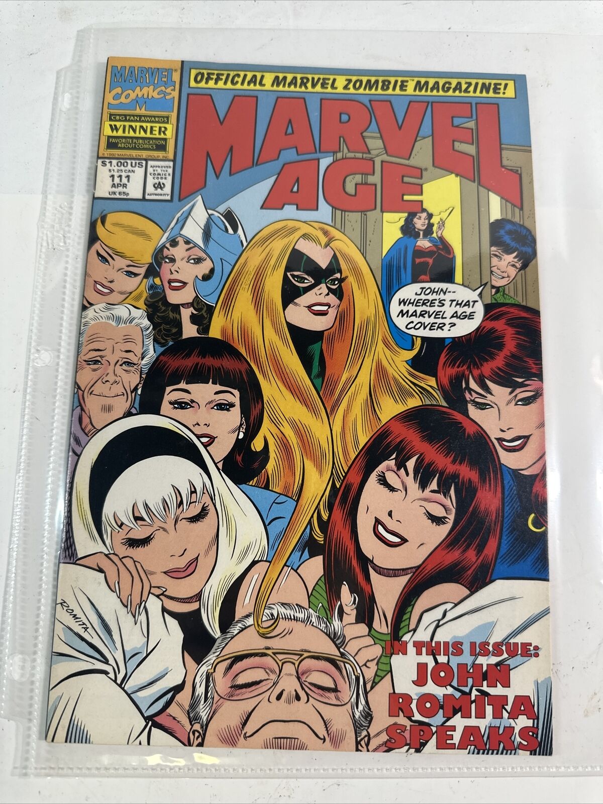 MARVEL AGE #111 (Marvel 1983)  John Romita Issue