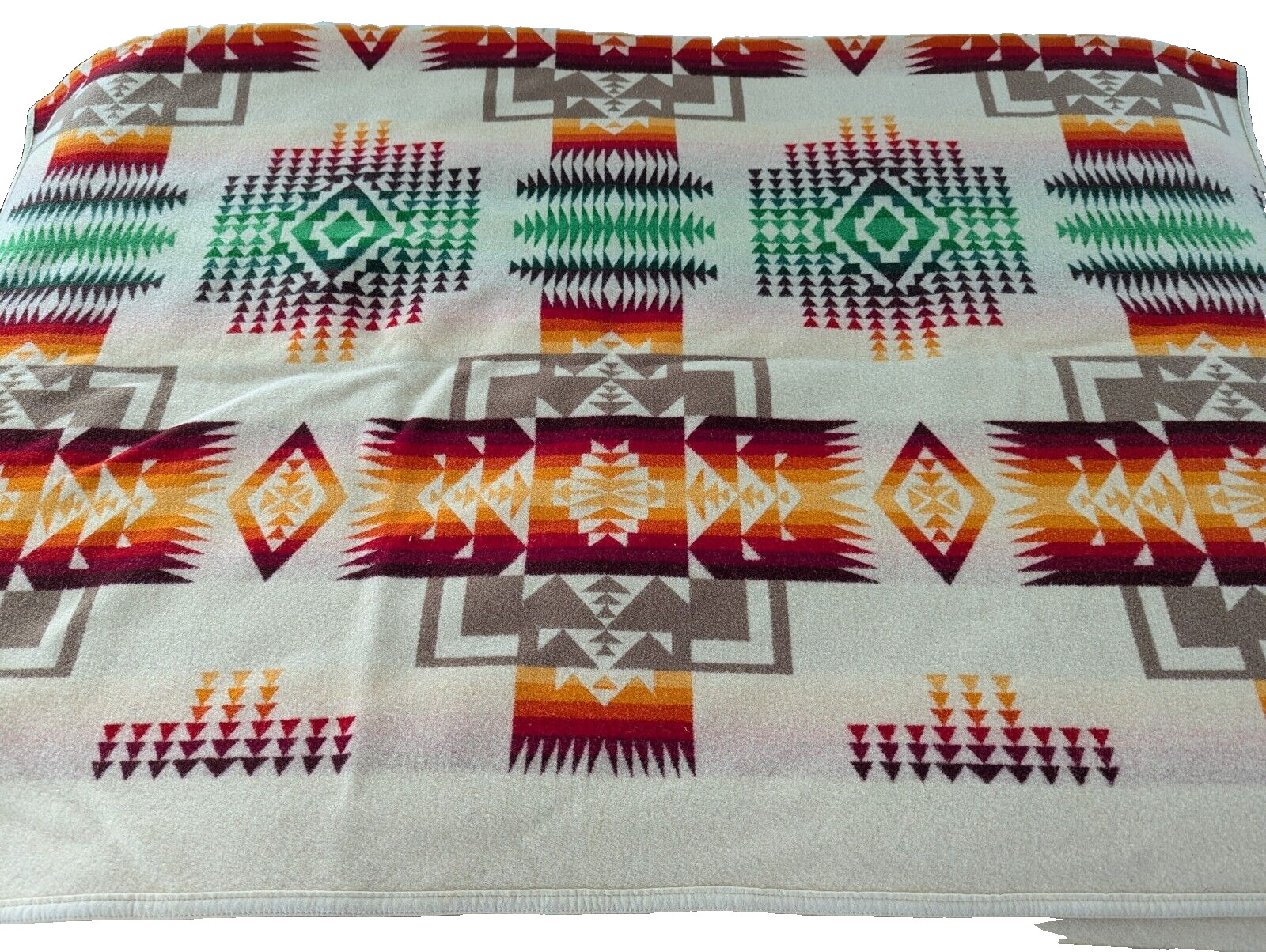 Pendleton Beaver State Wool Chief Joseph Aztec Tribal Southwest Pattern Rare VTG