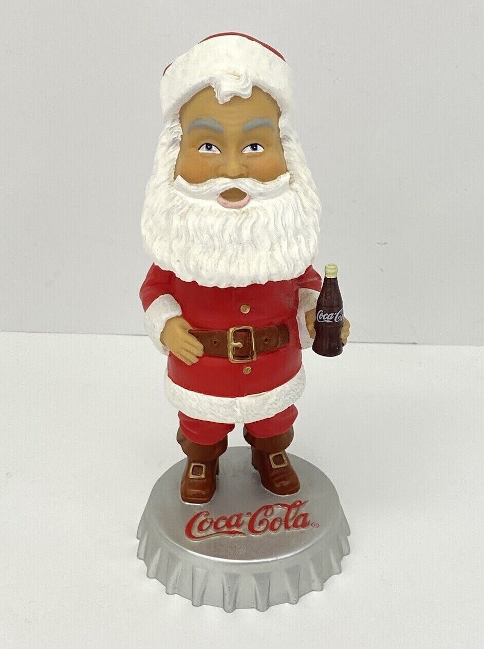 2002 Santa Claus Coca Cola Bobblehead Hardee\'s Coke Collectible Figurine 6.75\
