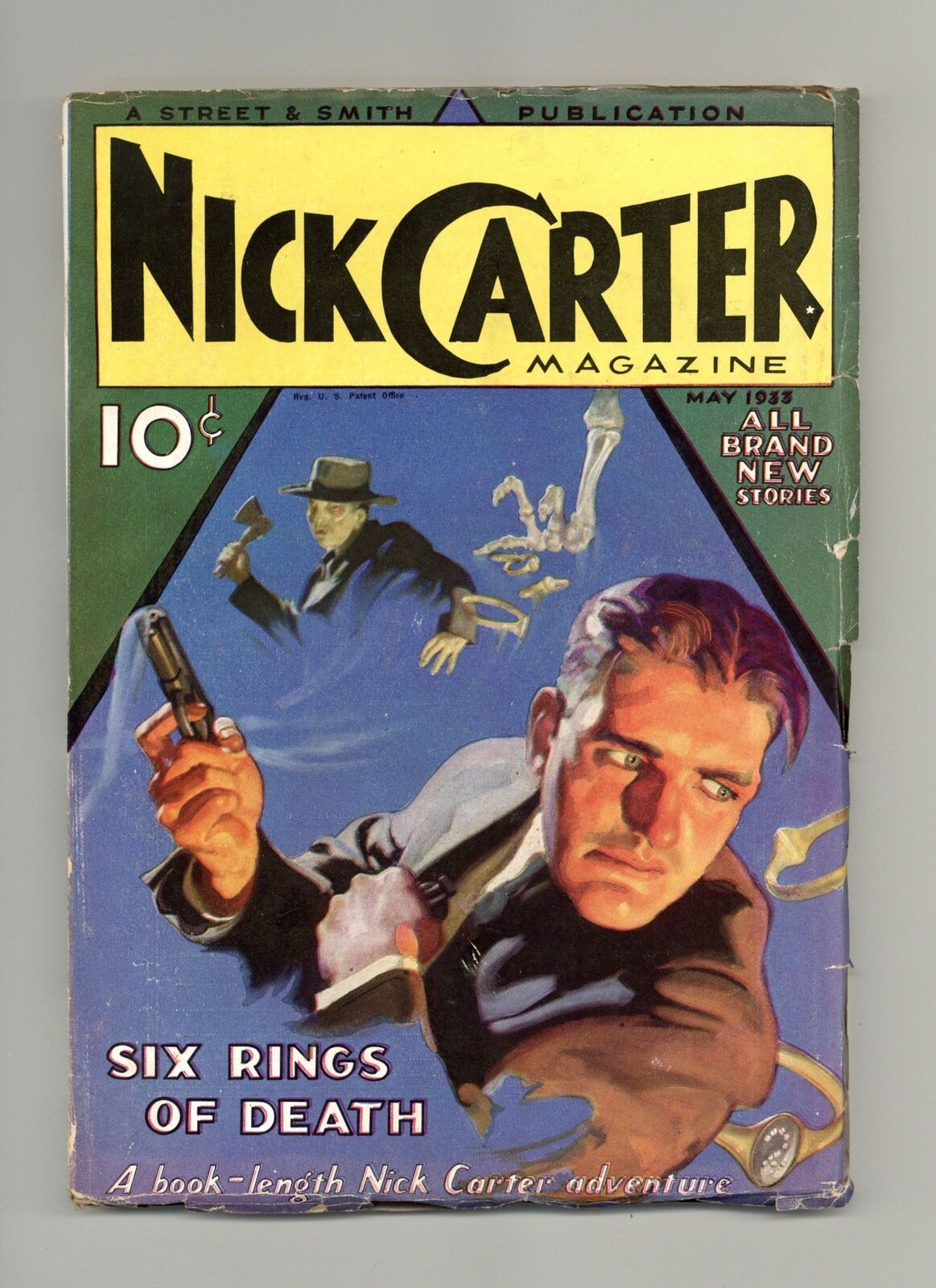 Nick Carter Magazine Pulp May 1933 Vol. 1 #3 VG+ 4.5