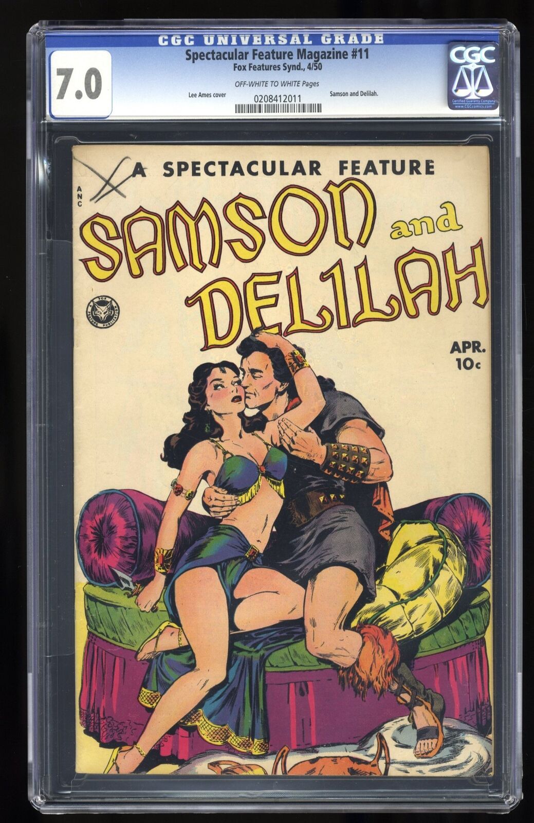 Spectacular Features Magazine #11 CGC FN/VF 7.0 Lee Ames Samson and Delilah