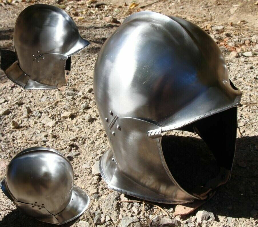 STURMHAUBE HARRY Burgonet Helmet Medieval Ancient Armor Helmet 18GA Halloween