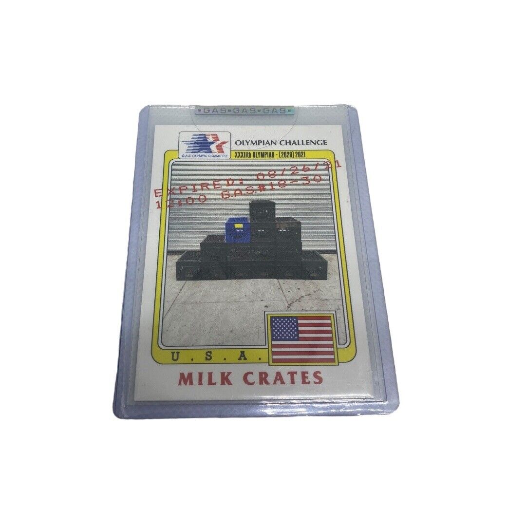 G.A.S. Trading Card #18 Expired Milk Crate Challenge /30 Limited