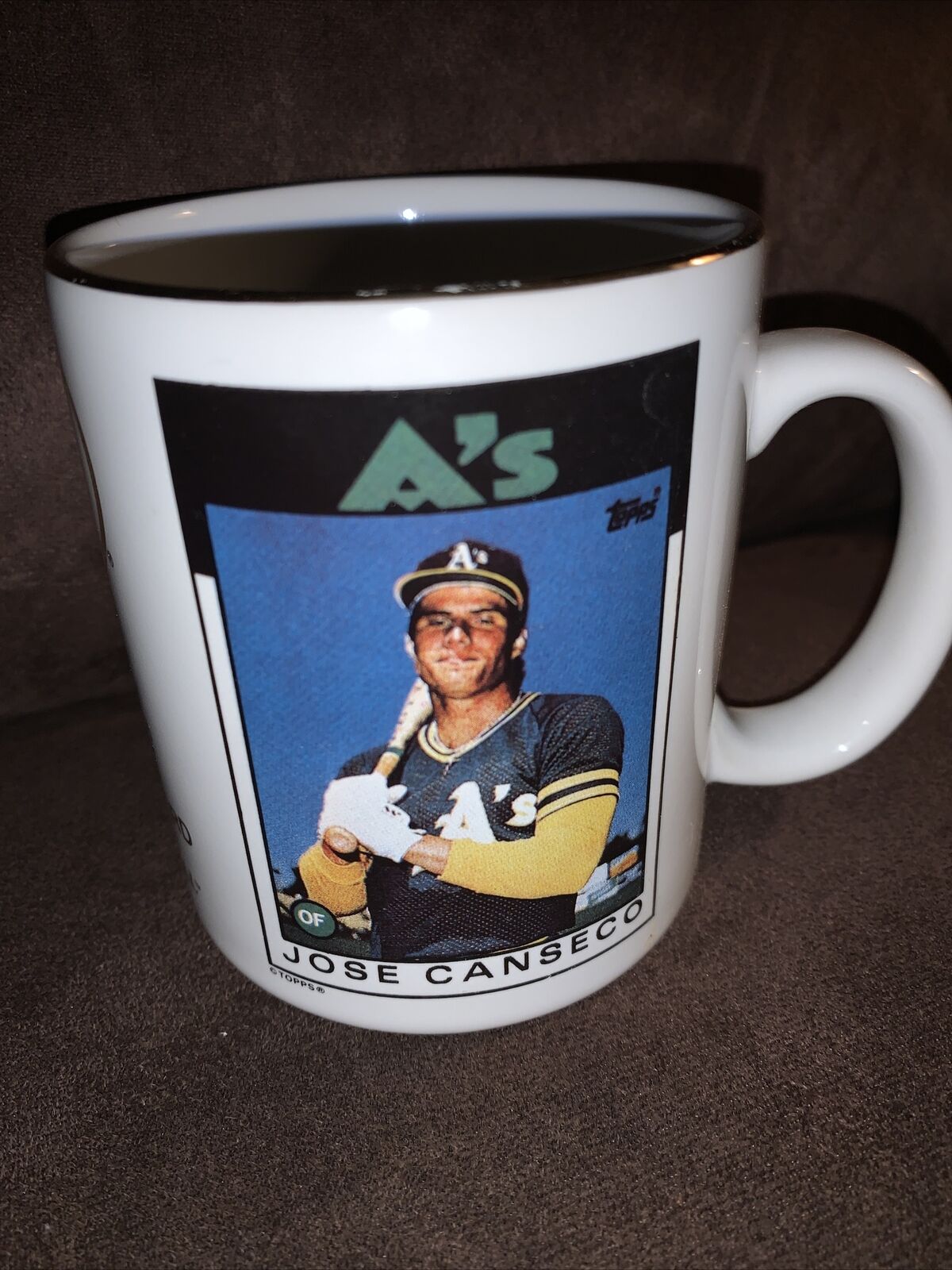 Jose Canseco Topps Rookie Card Sports Nostalgia Coffee Mug With Original Box