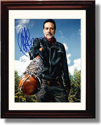 16x20 Framed Walking Dead Negan:Lucille Jeffrey Dean Morgan Autograph Promo