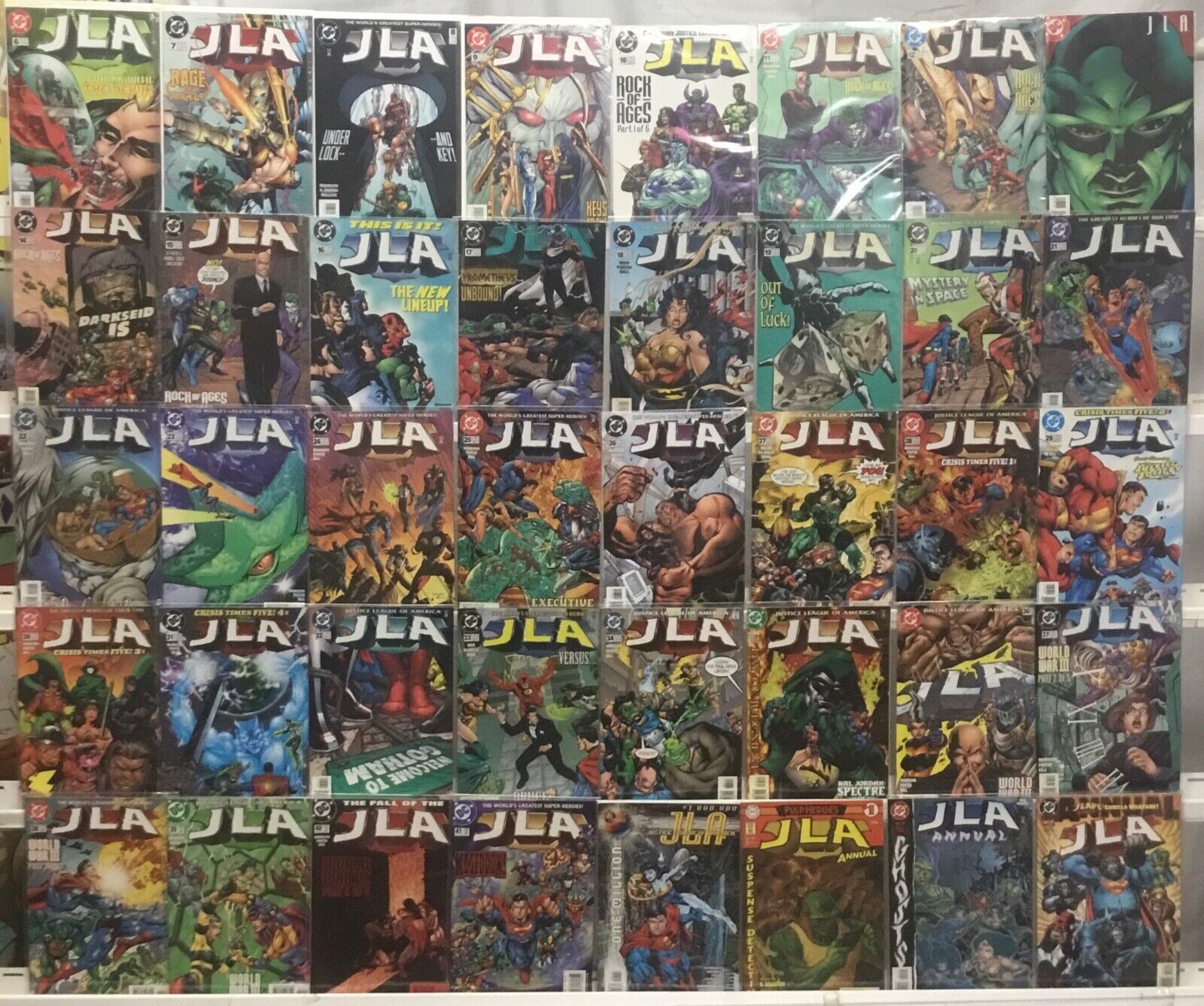 DC Comics JLA Run Lot 6-41 Plus One Milli, Annual 1-3