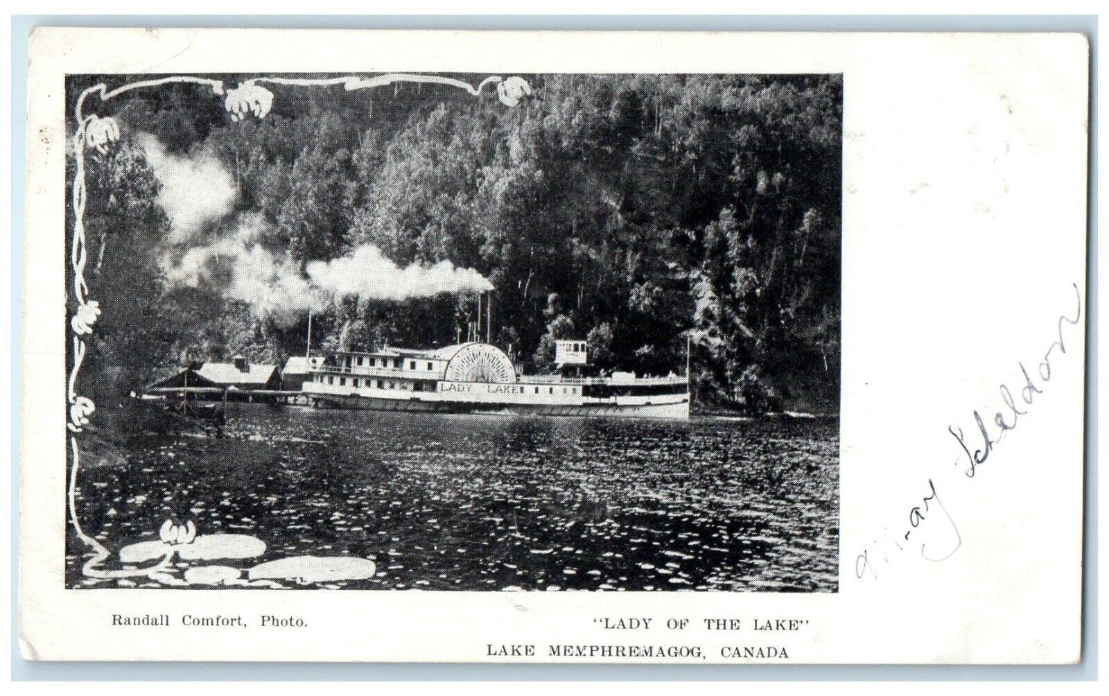 c1905 Lady of the Lake Lake Memphremagog Canada Unposted Antique Postcard