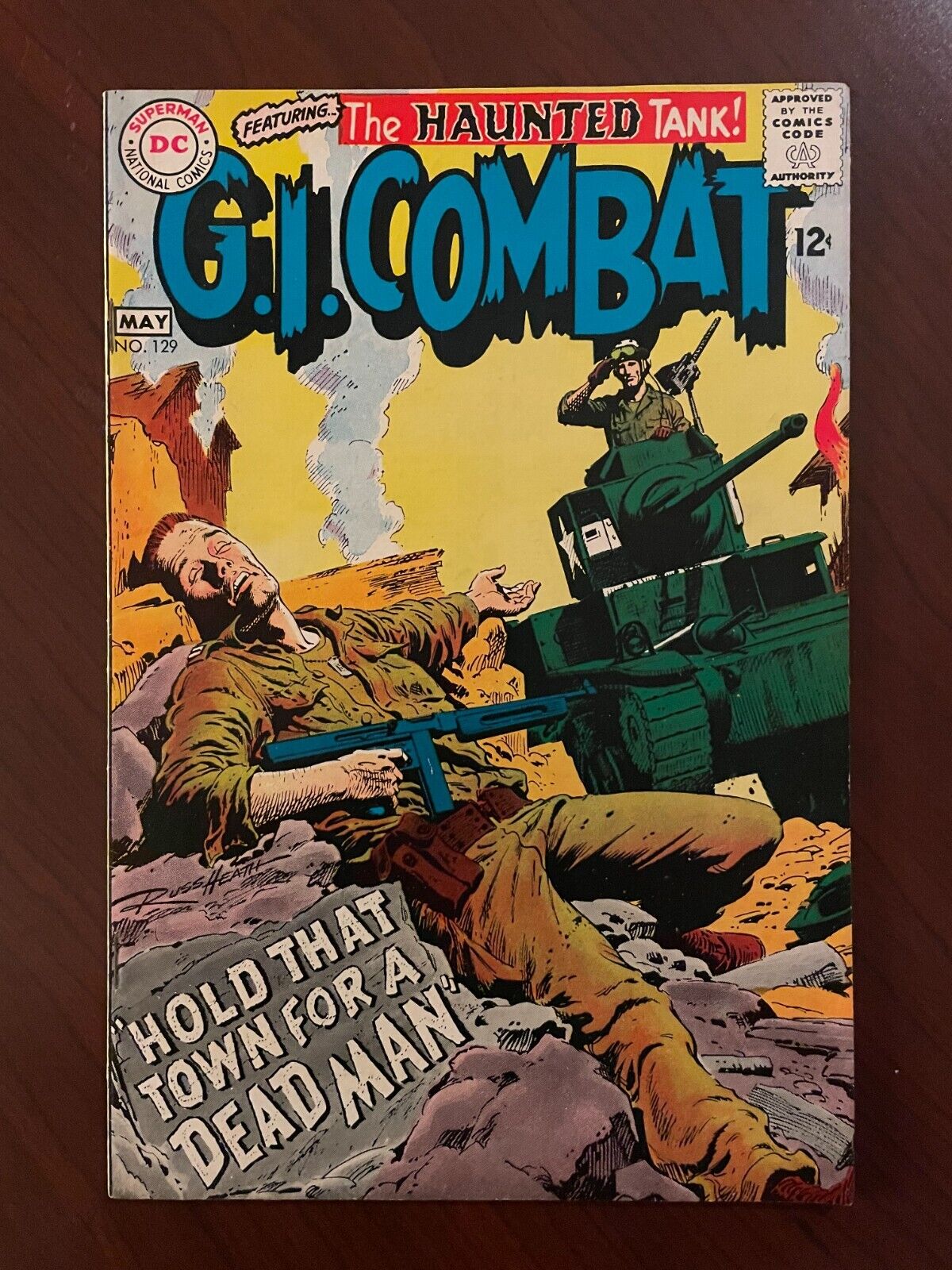 G.I. Combat #129 (DC Comics 1968) Haunted Tank Silver Age WWII Russ Heath 8.0 VF
