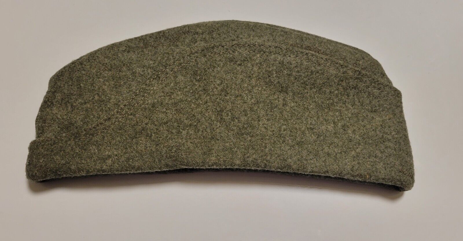 WWII Gray Swedish Wool Garrison Uniform Side Cap Hat Size 55 I.E.