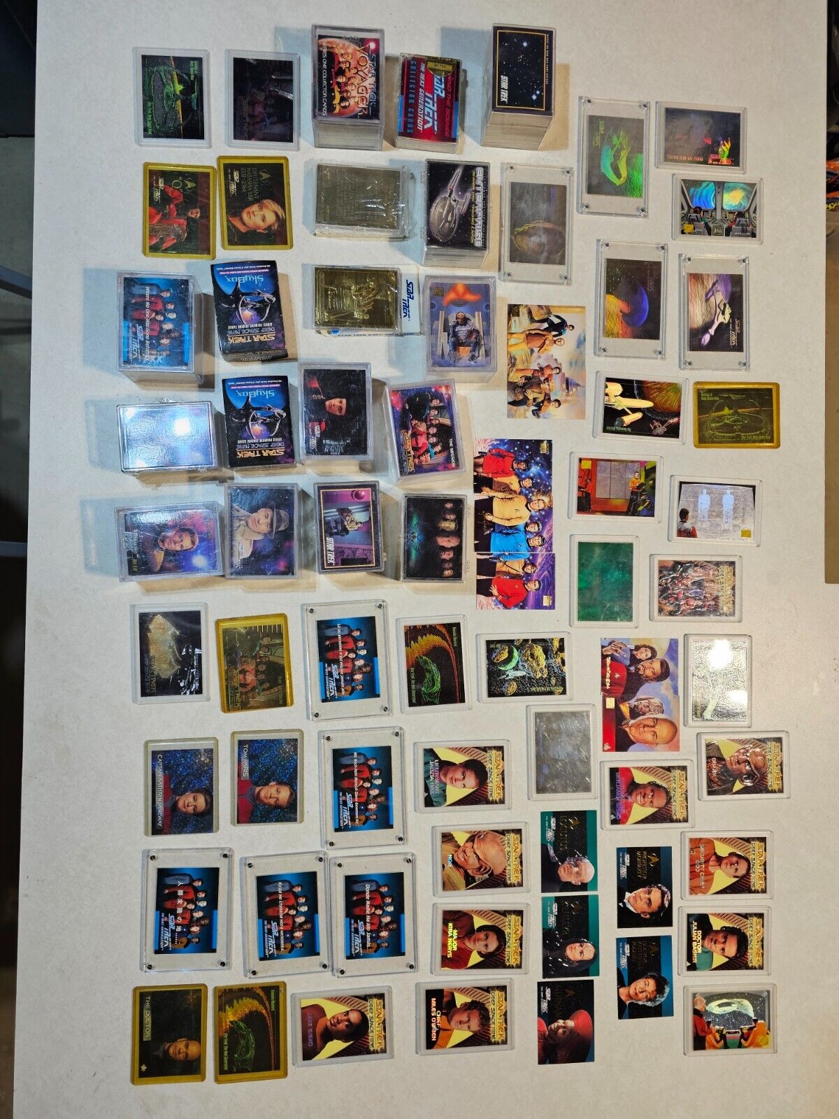 STAR TREK mixed lot of cards  15 complete sets  and over  50 specialty cards