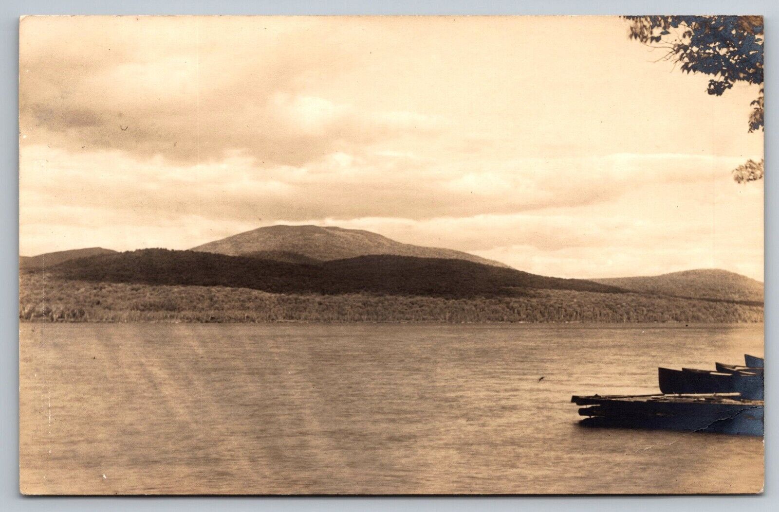 View From Grant\'s Camps. East Kennegao Mountains. Kennebago Lake. Maine Postcard