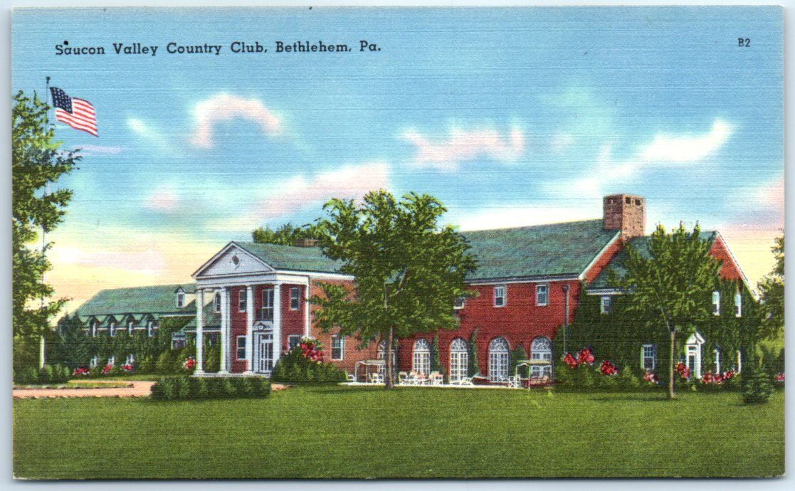 Postcard - Saucon Valley Country Club - Bethlehem, Pennsylvania