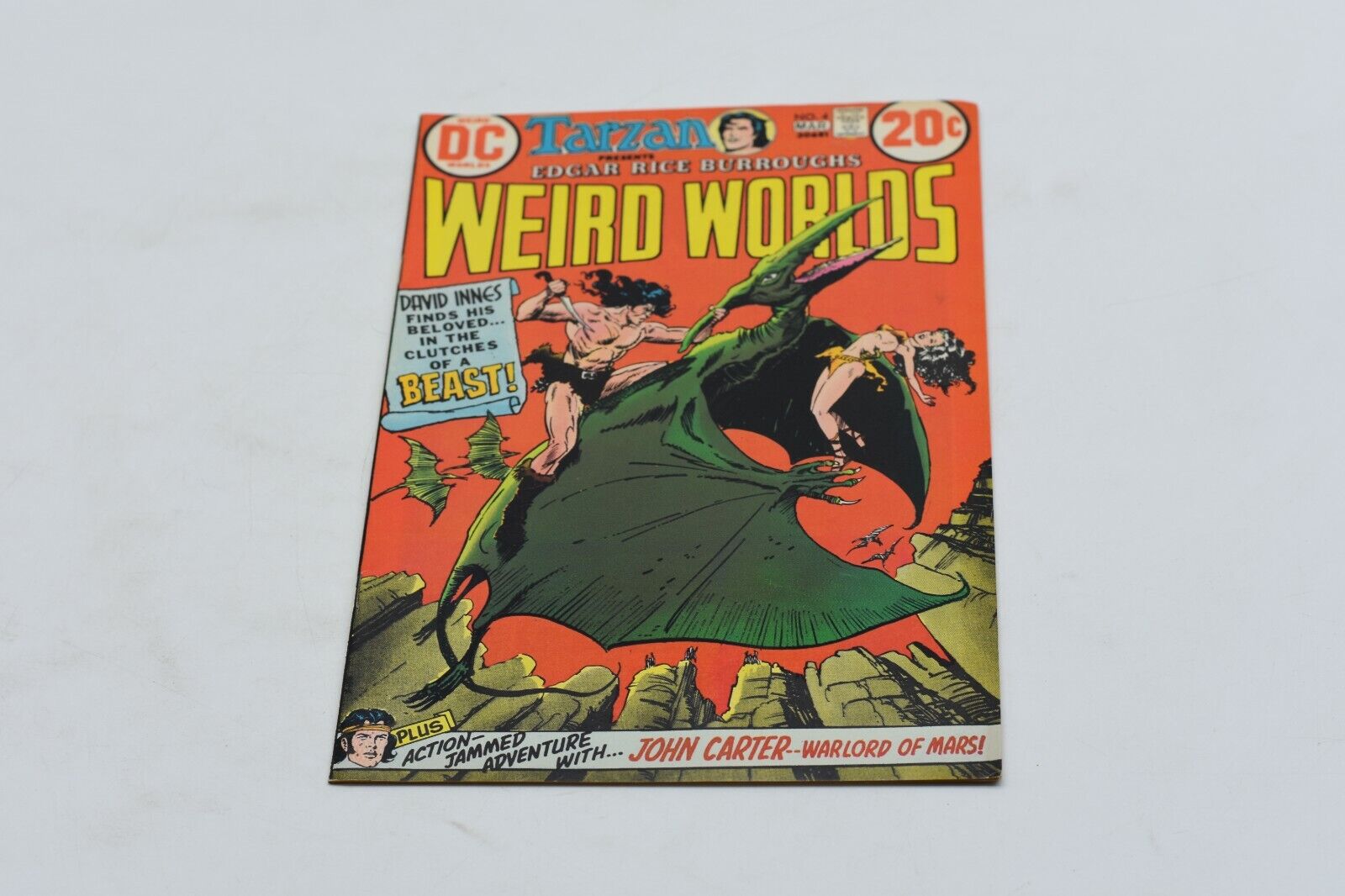 Tarzan Presents Weird Worlds  #4 DC 1973 John Carter Warlord of Mars Sci-Fi YES