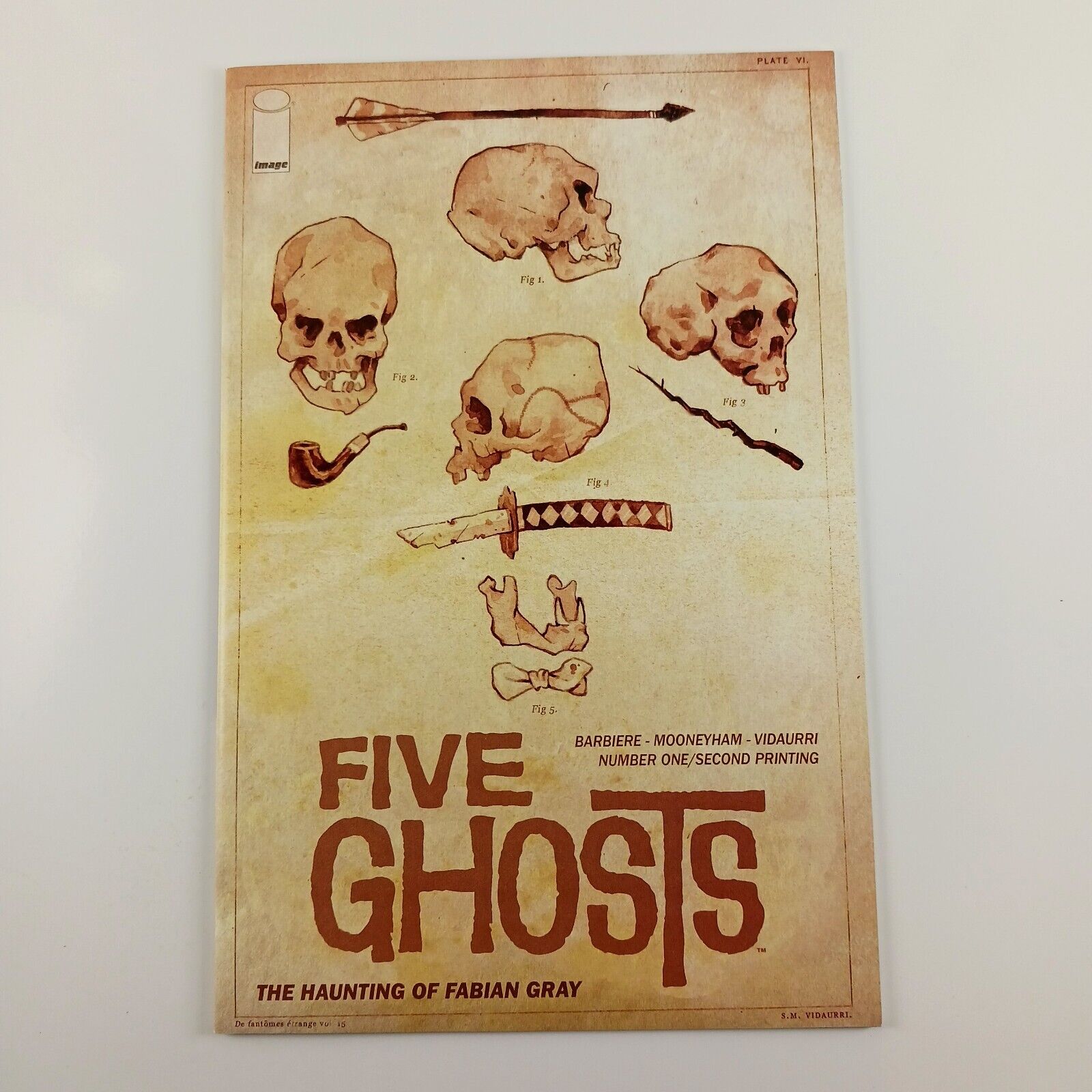 Five Ghosts #1 rare second print - Image Comics - Frank J Barbiere - 2013