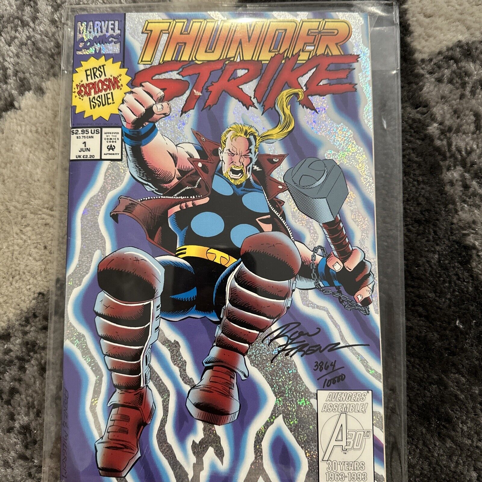Marvel Thunderstrike #1 Signed Rare