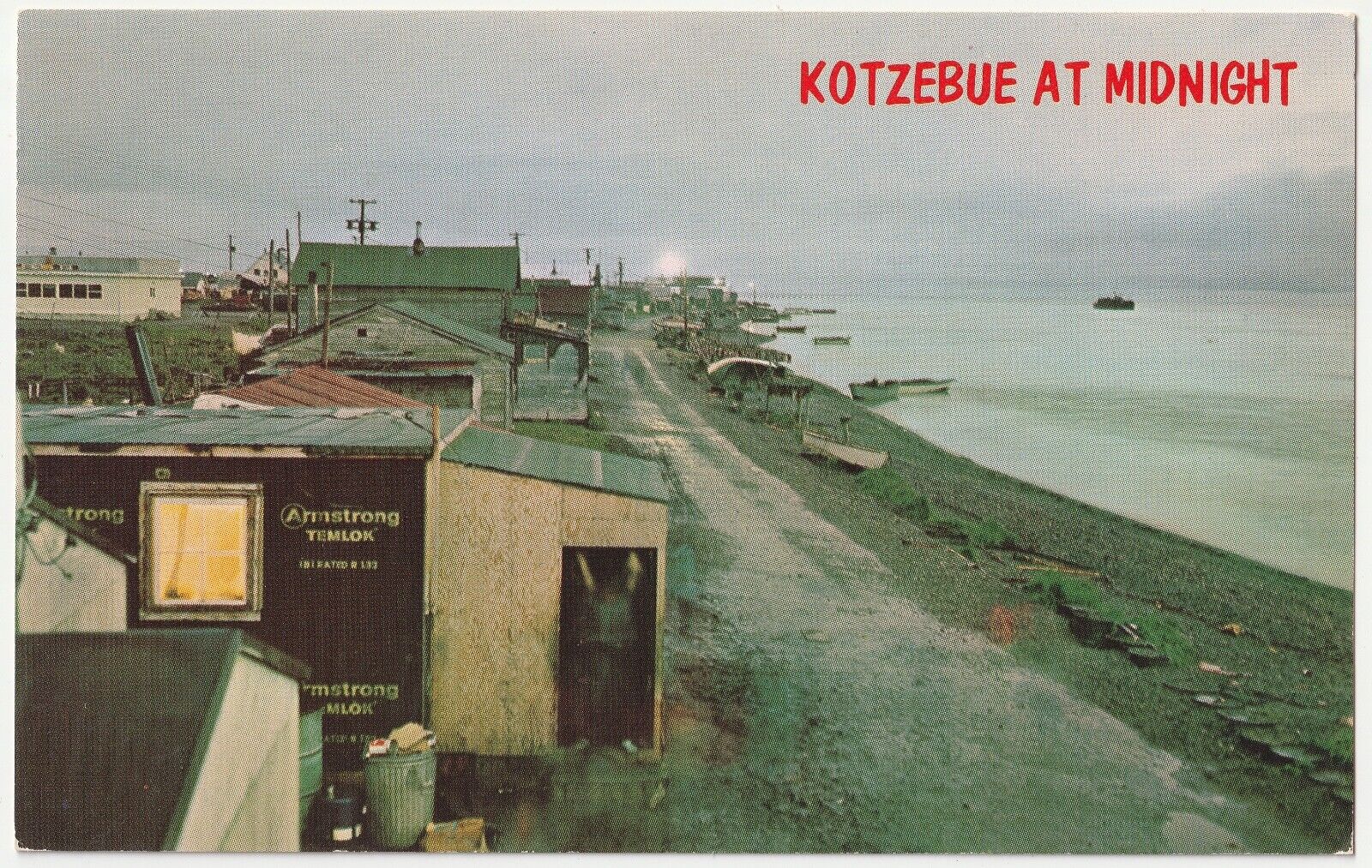 c1960s Kotzebue Qikiqtaġruk Shore Baldwin Peninsula Alaska AK Vintage Postcard