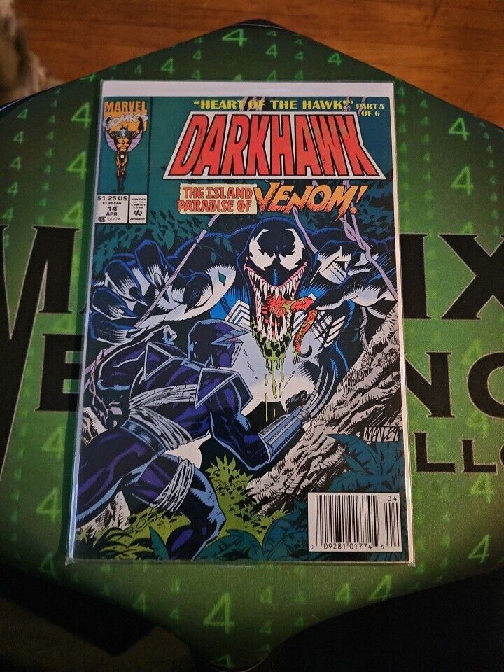 Darkhawk #14 Marvel Comic Book 1992  HEART OF THE HAWK w/ Venom