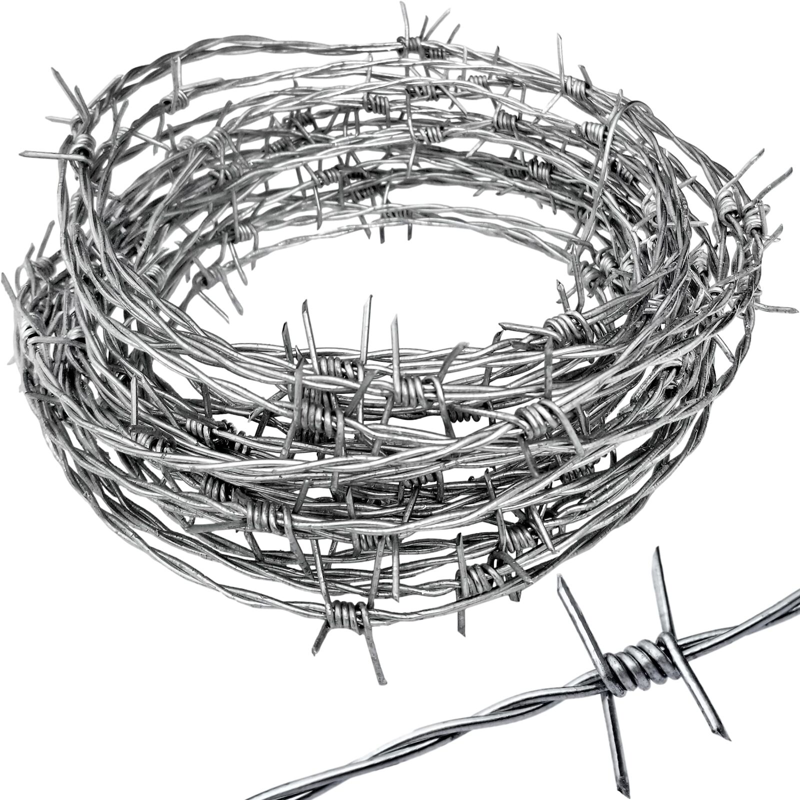 Real Barbed Wire 25Ft 18 Gauge - Great for Crafts Fences and Critter Deterrent