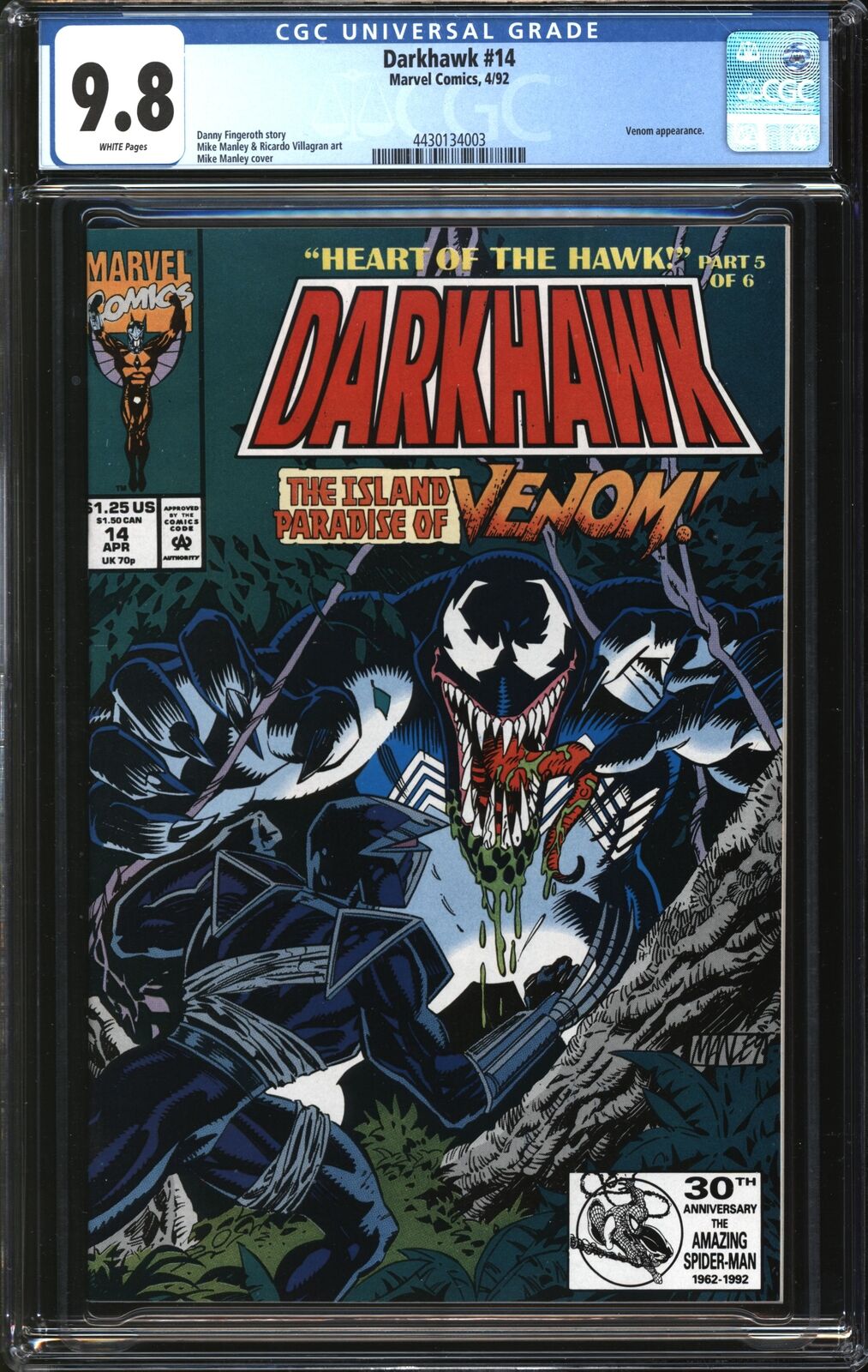 Darkhawk (1991) #14 CGC 9.8 NM/MT