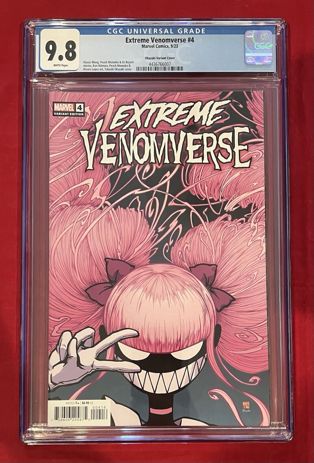 Extreme Venomverse #4 Takashi Okazaki 1:25 Variant Cover CGC Blue Label 9.8