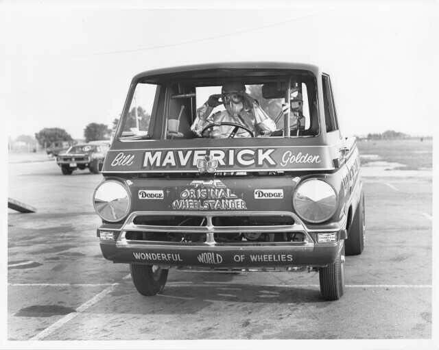 1964 Dodge A100 Little Red Wagon Vintage Press Photo 0264 - Bill MAVERICK Golden