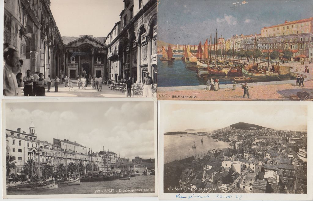 SPLIT CROATIA 66 Vintage Postcards Mostly Pre-1950 (L5159)