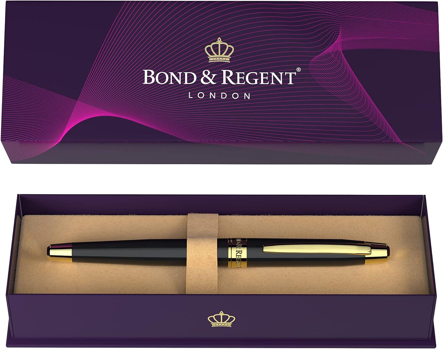 Bond & Regent Rollerball - The Only Certified Luxury Grade Pen | 24 Karat Gold