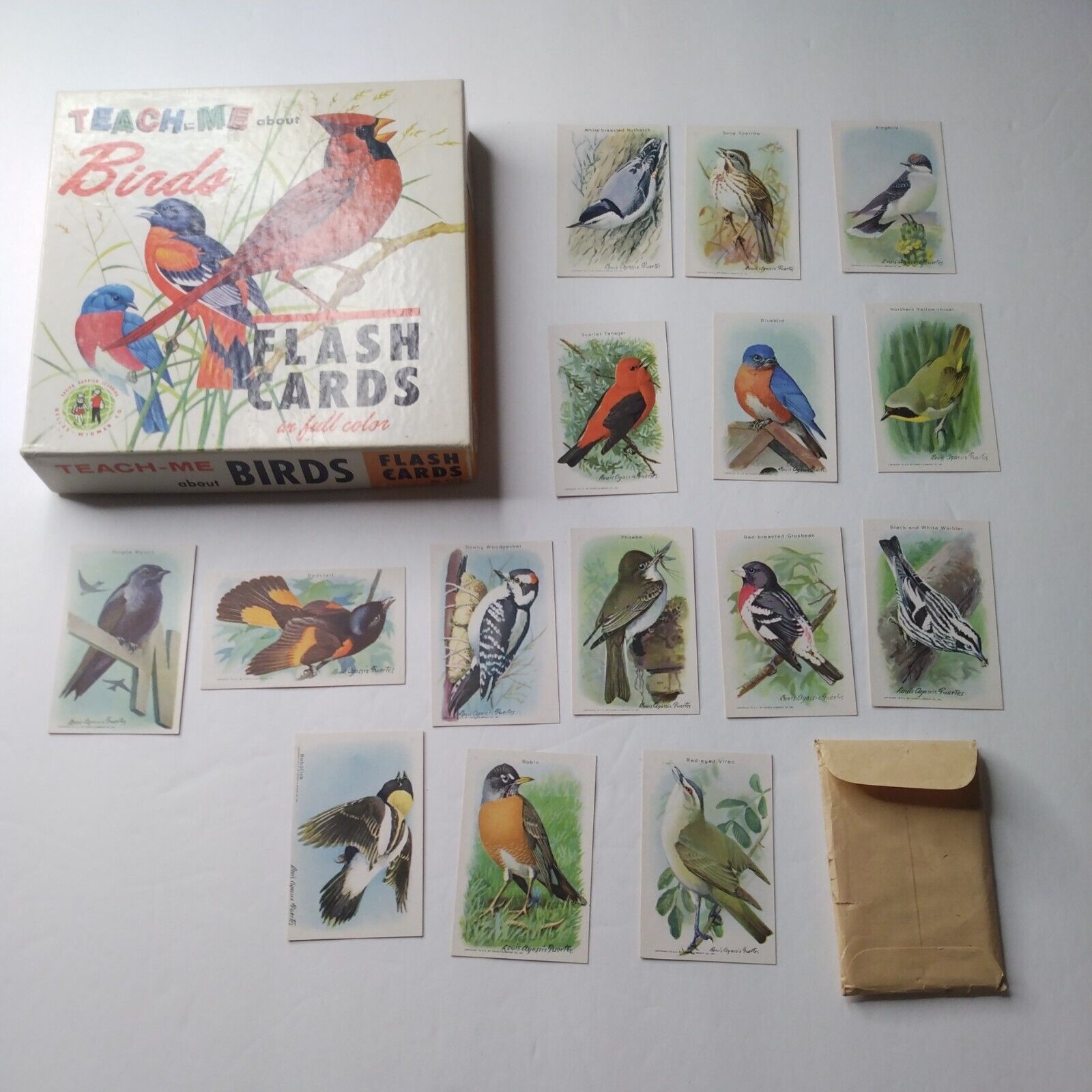 Teach-Me-about Birds Flash Cards + 15 9th Series Useful Birds of America 